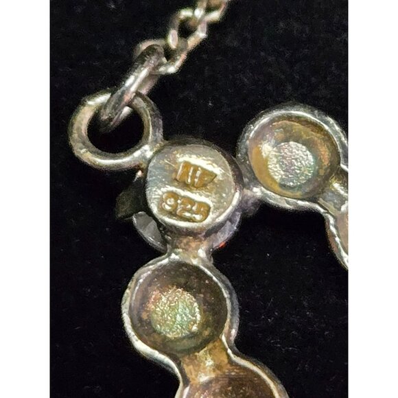 Rare Sterling Silver Anna Sheffield Double Heart Necklace - Picture 3 of 7